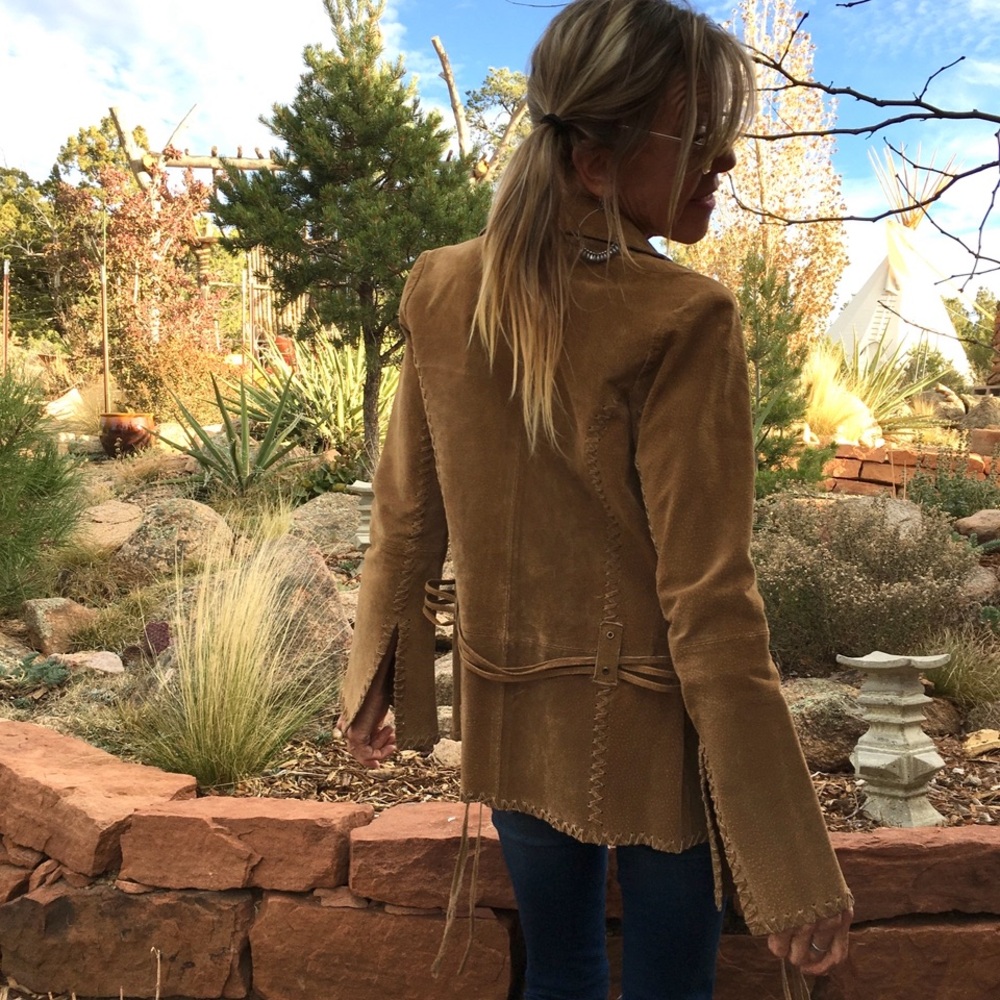 Tan Suede Leather Jacket